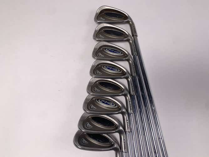 Ping i5 Iron Set 4-PW+SW Black Dot Stiff Steel Mens RH Midsize Grips