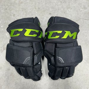 14” CCM HGQL Dallas Stars Pro Hockey Gloves (New)