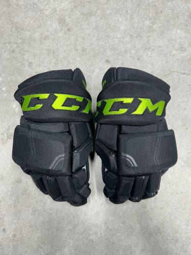 14” CCM HGQL Dallas Stars Pro Hockey Gloves (New)