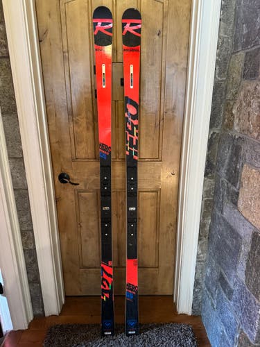Unisex Rossignol 185 cm Racing Hero Athlete GSR22 Skis Without Bindings Max Din 18 (Used)
