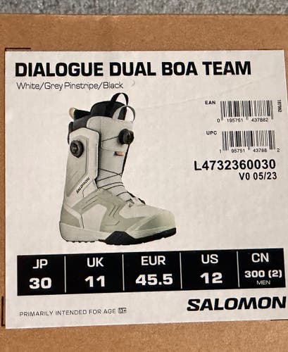 Salomon Dialogue Dual BOA Snowboard Boots (New)