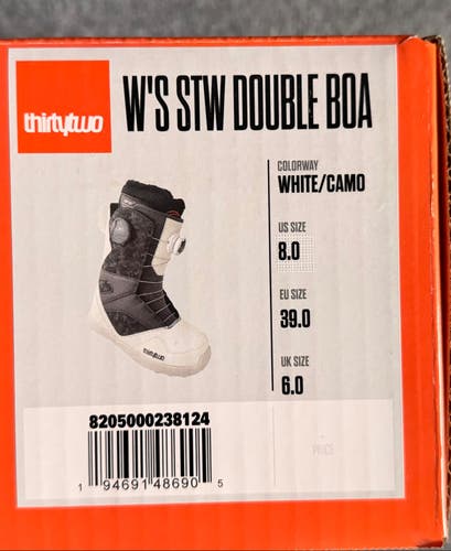 Thirty Two STW Double BOA Snowboard Boots (New)