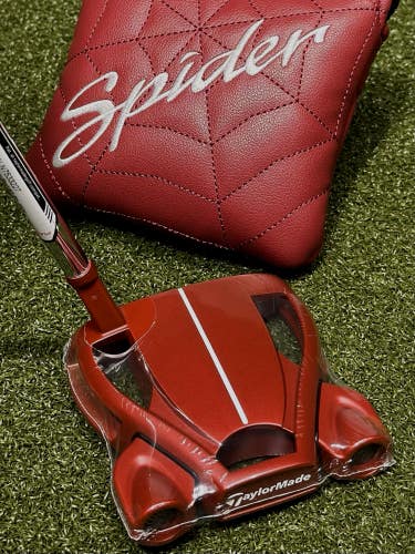 TaylorMade Spider Red #3 Slant Neck Mallet Putter 35" Inch w/ Headcover RH NEW!