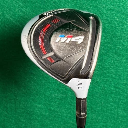 TaylorMade M4 15 Fairway 3 Wood Fujikura Atmos Red FW 6-S Graphite Stiff