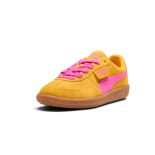 Puma Palermo 397271-02 Sneakers Kids 5.5 Pink Yellow Suede Lifestyle Shoes RG018