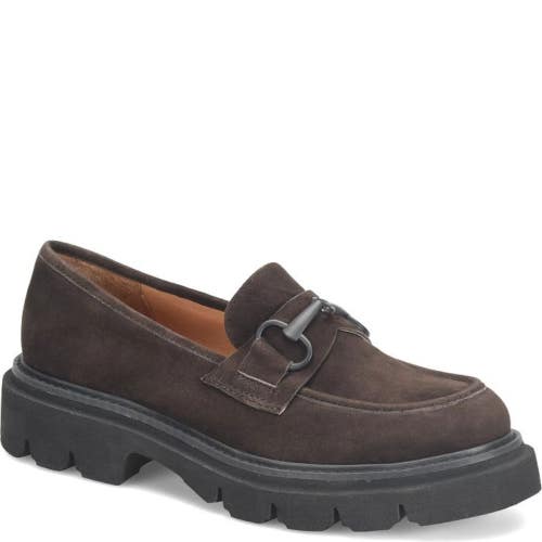 Sofft Satara SF0091100 Loafers Women's US 7 Chocolate Suede Slip On Shoes RG040