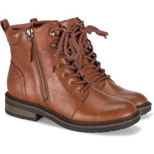 Baretraps Amysue BT27463 Boots Women's US 8.5 Cognac Faux Leather Ankle RG001