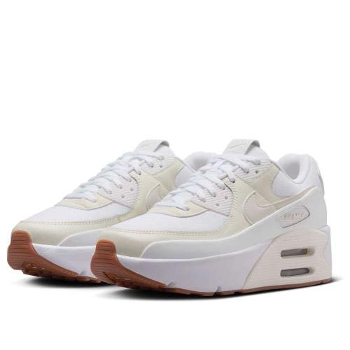 Nike Air Max 90 LV8 FD4328-111 Sneakers Womens 9 White Sail Platform Shoes RG034