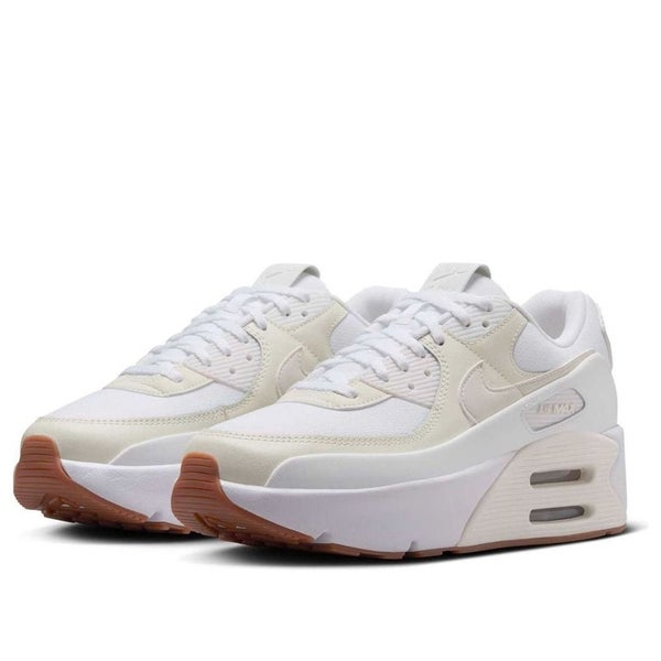 Nike Air Max 90 LV8 FD4328-111 Sneakers Womens 9 White Sail Platform Shoes RG034