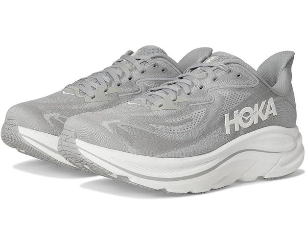 Hoka One One Clifton 10 1162051/STLLR Men's US 11.5 Gray Running Shoes RG072