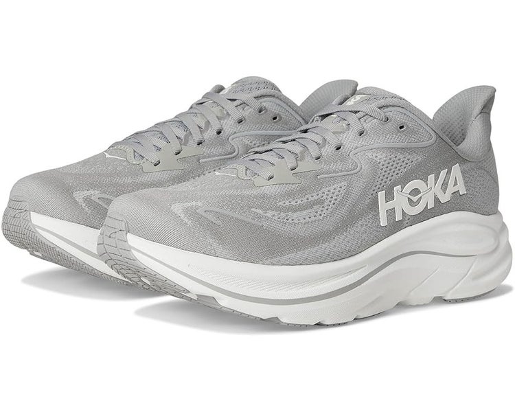 Hoka One One Clifton 10 1162051/STLLR Men's US 11.5 Gray Running Shoes RG072