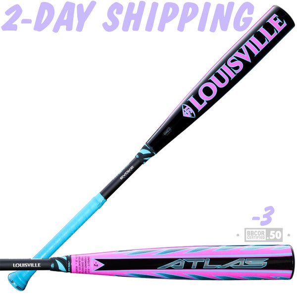 NEW | 2026 Louisville Slugger ATLAS HYBRID PINK 34" / 31 oz BBCOR Baseball Bat | LTD SERIES