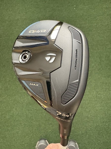 New Taylor Made Qi4D 7 Max Rescue 34 Deg Reax Reg Flex 50 Gram