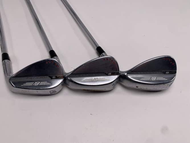 Titleist Vokey SM8 Tour Chrome Wedge Set 50* 12 | 54* 12 | 60* 12 LZ 6.0 Stiff