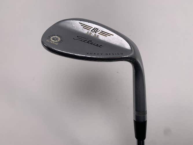 Titleist Vokey Spin Milled SM4 Chrome Lob Wedge LW 58* Wedge Steel Mens RH