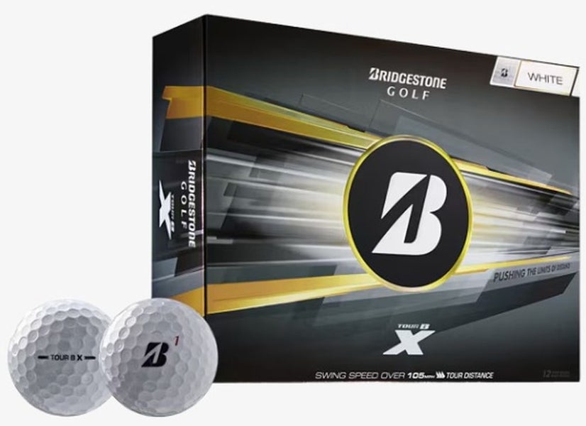 Bridgestone Tour B-X Golf Balls (White, 12pk) 1 Dozen 2026 NEW
