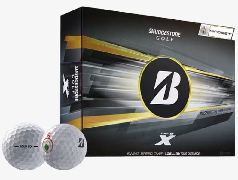 Bridgestone Tour B-X Mindset Golf Balls (White, 12pk) 1 Dozen 2026 NEW
