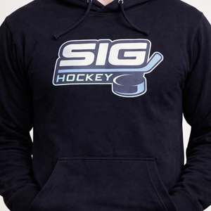 Navy SIG Hockey Hoodie-Navy SIG Hockey Logo-XL