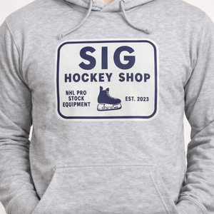 Light Grey SIG Hockey Hoodie-SIG Sign Logo-XL