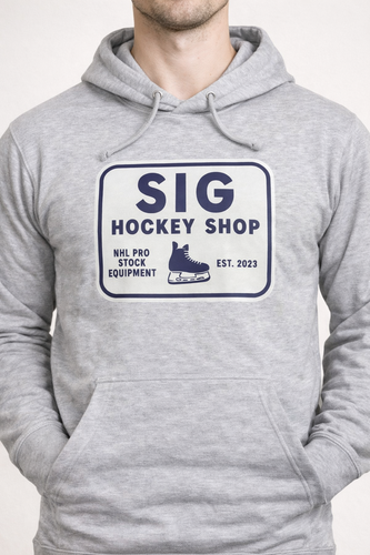 Light Grey SIG Hockey Hoodie-SIG Sign Logo-XL