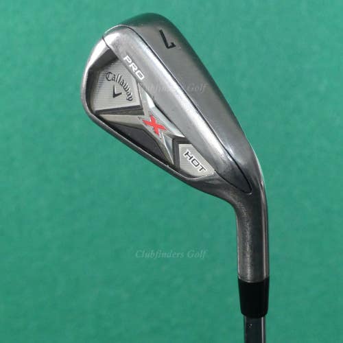 Callaway X-Hot Pro Single 7 Iron Project X 95 Flighted Rifle 5.5 Steel Firm