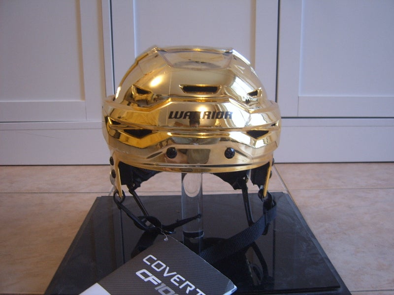 Brand New Pro Stock Vegas Golden Knights Warrior Covert CF 100 Hockey Helmet sz Senior Small