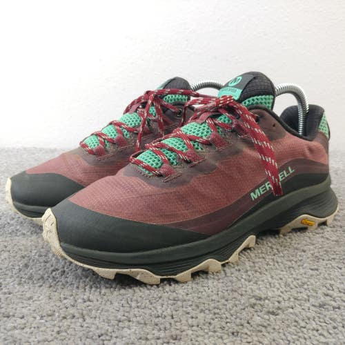 Merrell Moab Speed Womens Size 8 Hiking Shoes Lace Up Red Burgundy Low