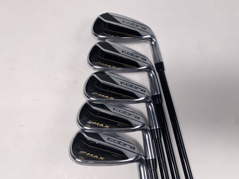 Cobra F-Max Iron Set 6-PW SuperLite 55g Senior Graphite Mens RH Midsize Grips