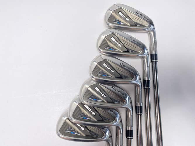 TaylorMade SIM2 MAX Iron Set 6-PW+GW UST Mamiya Recoil ESX 460 F2 Senior RH