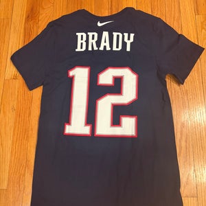 Patriots Nike Tom Brady Short Sleeve Tee Shirt Tee Men's Small New