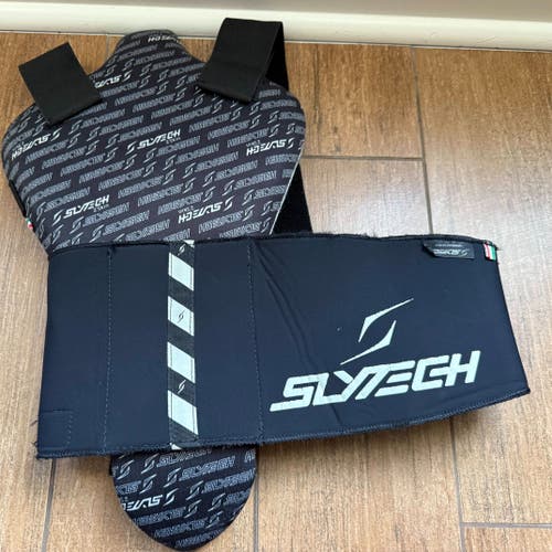 Slytech SAS-TEC Ski / Snowboard Back Protector – Size Small – Lightweight & Flexible (Used - Good)
