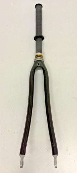 Black Aero Carbon 700C Road Bike Fork 280mm 1-1/8" Threadless +Headset GREAT