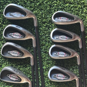 Callaway 2002 Big Bertha iron Set 2, 5-10,PW RCH 75 Regular Flex Graphite RH