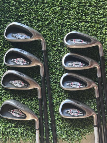 Callaway 2002 Big Bertha iron Set 2, 5-10,PW RCH 75 Regular Flex Graphite RH