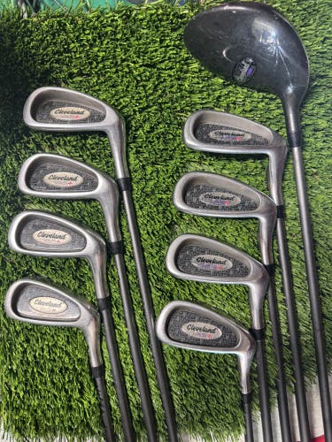 Cleveland VAS + 9pc Iron Set Medium/R Flex 3-PW + 10* Driver Graphite Shafts RH