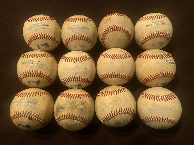 Rawlings Official Minor League Baseballs 12 Pack (1 Dozen) (Used)
