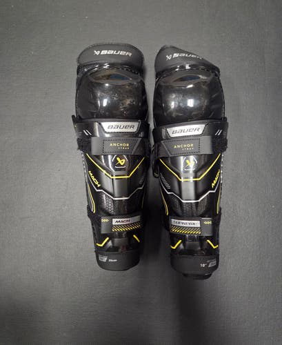 Brand new Bauer Supreme Mach Youth 10" Shin Guards
