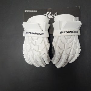 Adult 14" Large StringKing Flyer 1 Lacrosse Gloves white