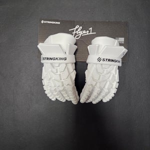 Adult 11" Small StringKing Flyer 1 Lacrosse Gloves white