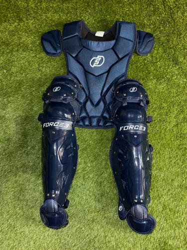 New Force3 Pro Catcher’s Gear Set Navy Adult