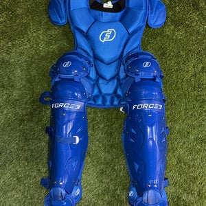 New Force3 Pro Catcher’s Gear Set Blue Adult