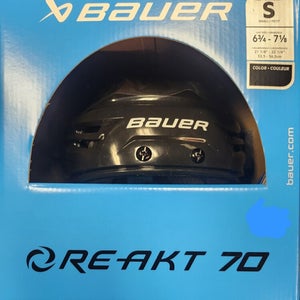Brand New Senior Small Bauer Re-Akt 70 Black helmet only