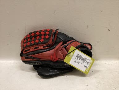 Used Mizuno GPL 1100Y1T BB/SB Glove LH Throw Black And Red 11" 11725-S000496880