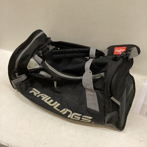Used Rawlings BB DUFFEL BB/SB Player Carry Bag Black 11725-S000496886