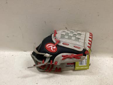 Used Rawlings MT95GB BB/SB Glove RH Throw White/Black/Red 9 1/2" 11725-S000496953