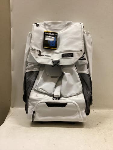 Used Easton FIVE TOOL PHENOM BB/SB Player Wheeled Bag White 11725-S000497058