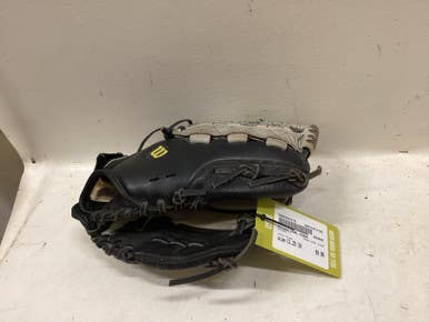 Used Wilson DUAL HINGE BB/SB Glove RH Throw Black 11 1/4" 11725-S000497076