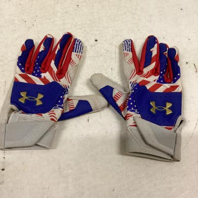 Used Under Armour AMERICA GLOVES FB Gloves Red SM 11725-S000494359