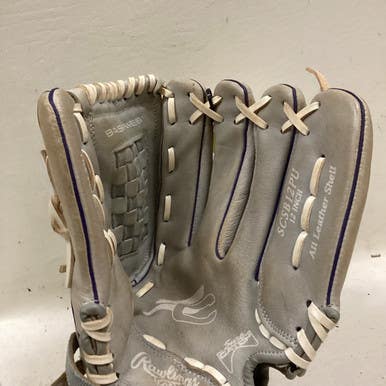 Used Rawlings SCSB12PU BB/SB Glove RH Throw Grey 12" 11725-S000494562