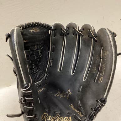 Used Rawlings RBG36B BB/SB Glove RH Throw Black 12 1/2" 11725-S000495304